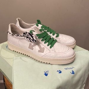 Off-White Crocodile Pattern Sneakers